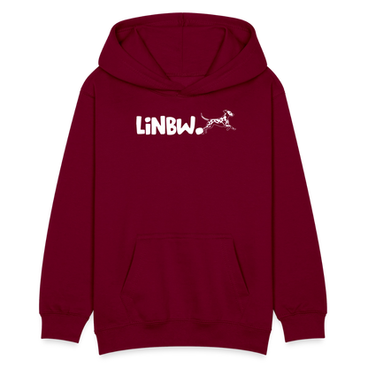 LiNBW. Teenager Hoodie Life is not just black and white - Bordeaux