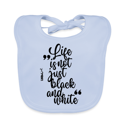 LiNBW. Lätzchen Life is not just black and white - sky Blue