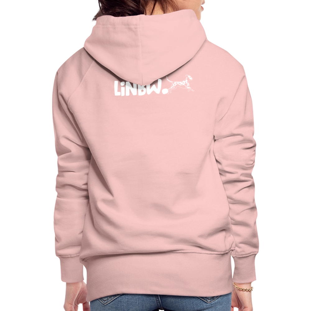 LiNBW. Frauen Hoodie Life is not just black and white - Kristallrosa