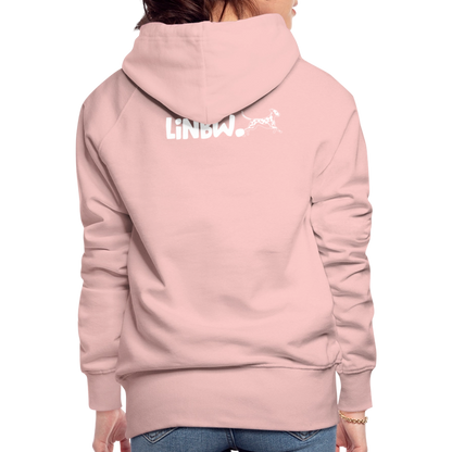 LiNBW. Frauen Hoodie Life is not just black and white - Kristallrosa