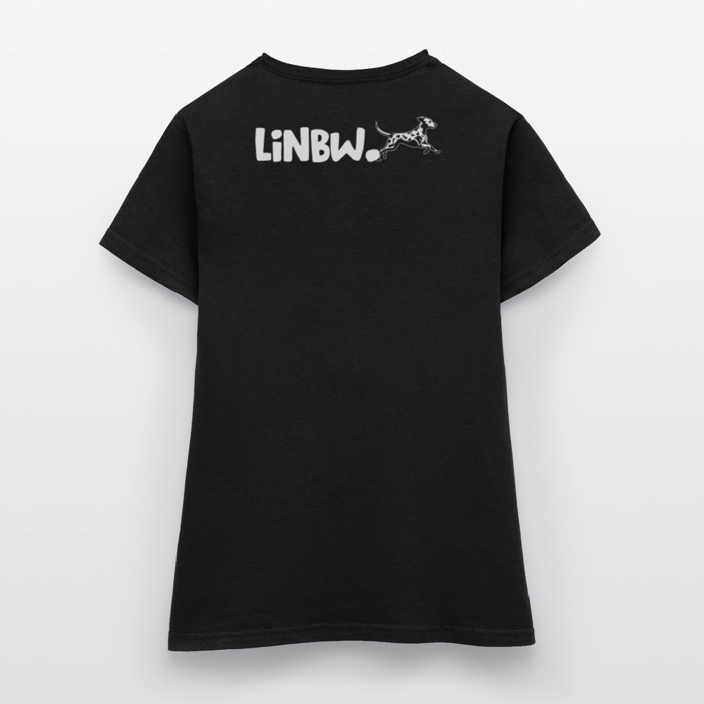 LiNBW. Frauen T-Shirt Life is not just black and white - Schwarz