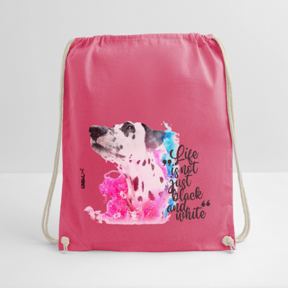 LiNBW. Turnbeutel Dalmatiner Life is not just black and white - Fuchsia