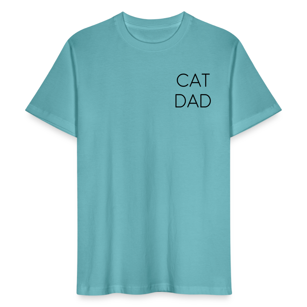 LiNBW. Männer T-Shirt Stolzes Personal einer Katze - Pastelltürkis