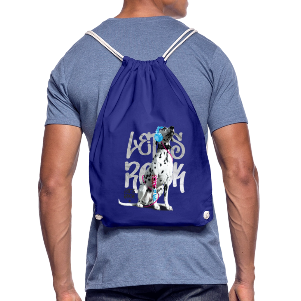 LiNBW. Turnbeutel Dalmatiner Let´s Rock - Königsblau