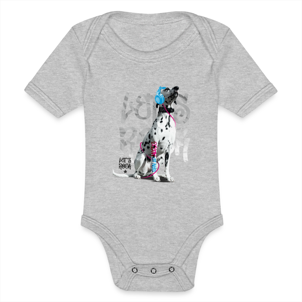 LiNBW. Body Kurzarm Dalmatiner Let's Rock - Grau meliert
