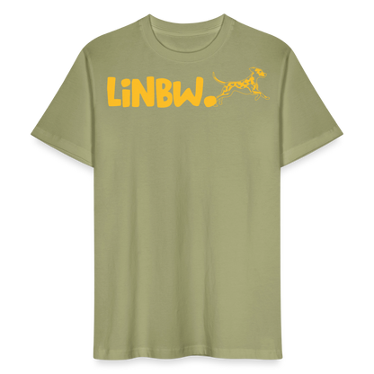 LiNBW. Männer T-Shirt Life is not just black and white - Nebelgrün