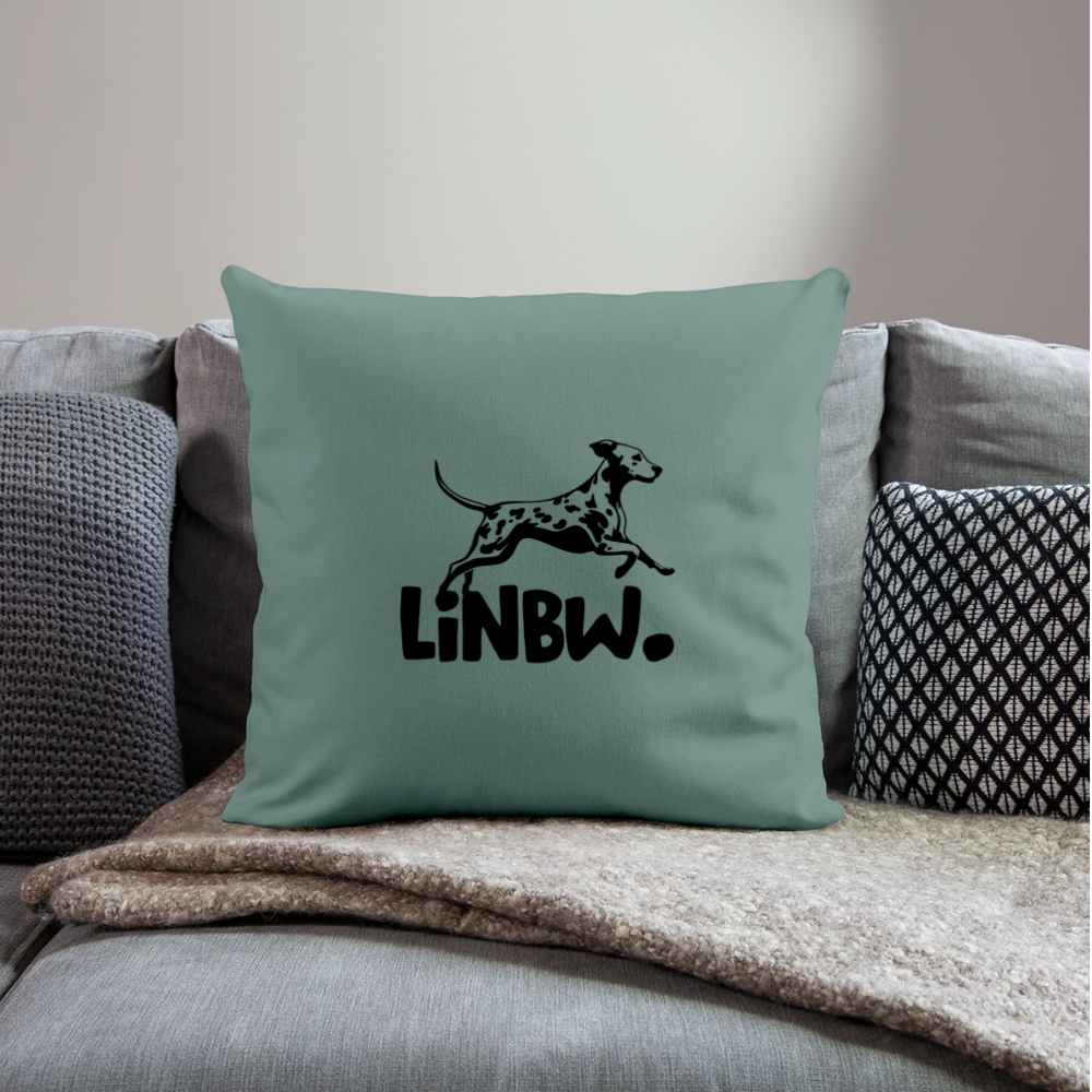 LiNBW. Kissen mit Füllung 45 x 45 cm - Tanngrün