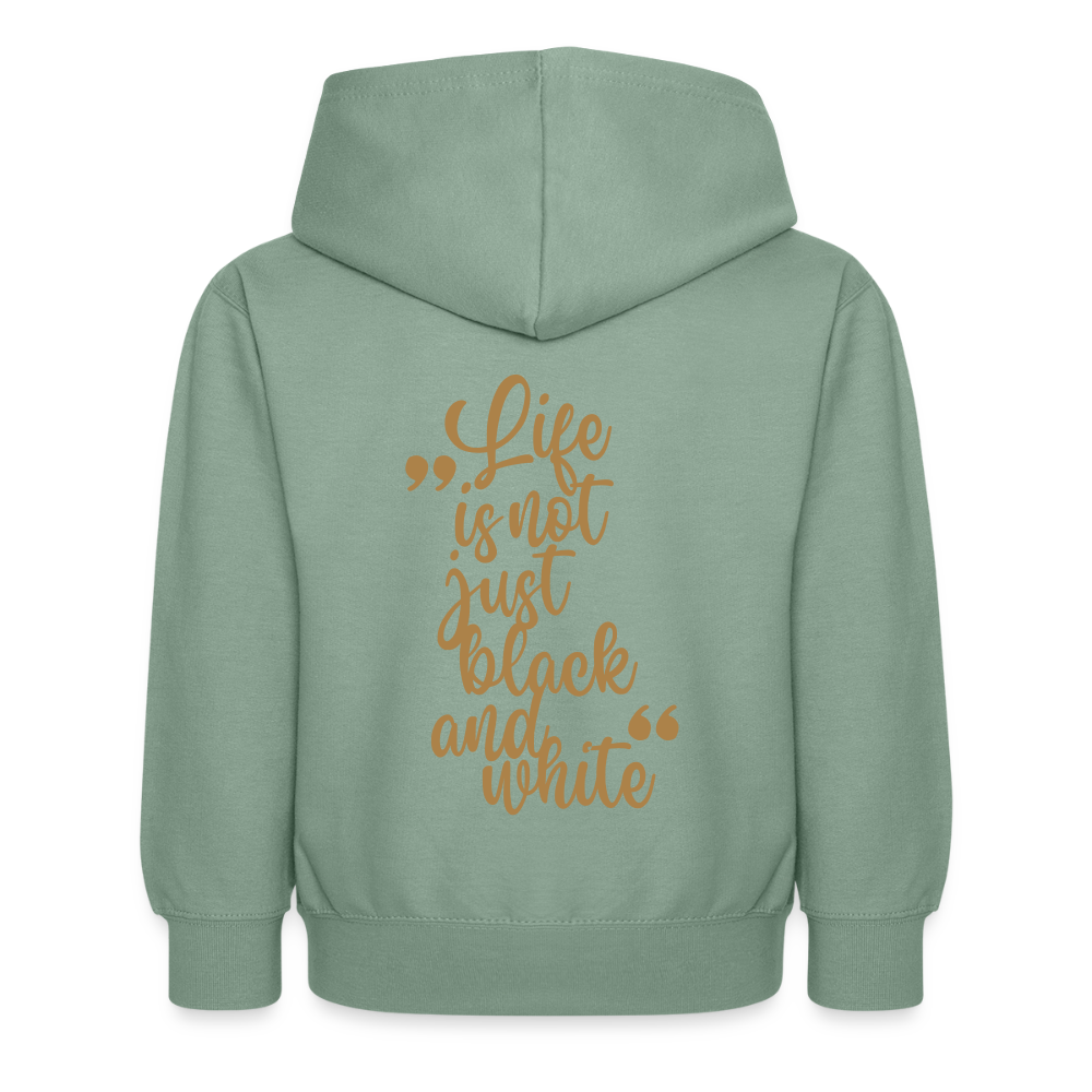 LiNBW. Kinder Hoodie Life is not just black and white - Graugrün