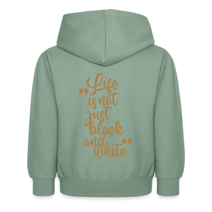 LiNBW. Kinder Hoodie Life is not just black and white - Graugrün
