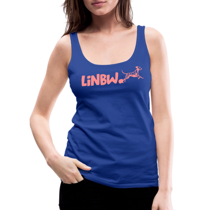 LiNBW. Frauen Tank-Top Life is not just black and white - Königsblau