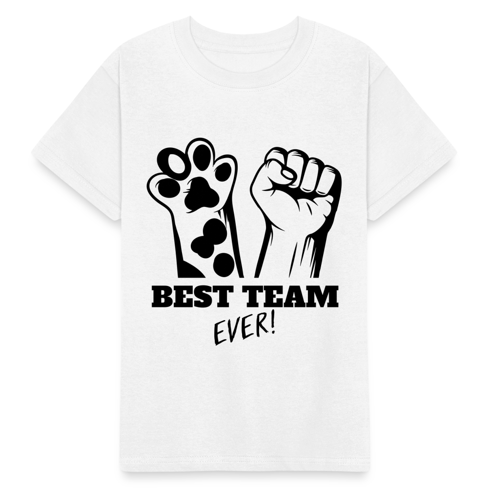 Kinder-T-Shirt – Best Team Ever! | Tierliebe trifft Teamgeist - Weiß