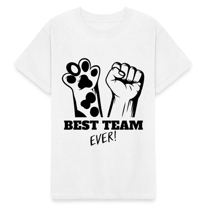Kinder-T-Shirt – Best Team Ever! | Tierliebe trifft Teamgeist - Weiß
