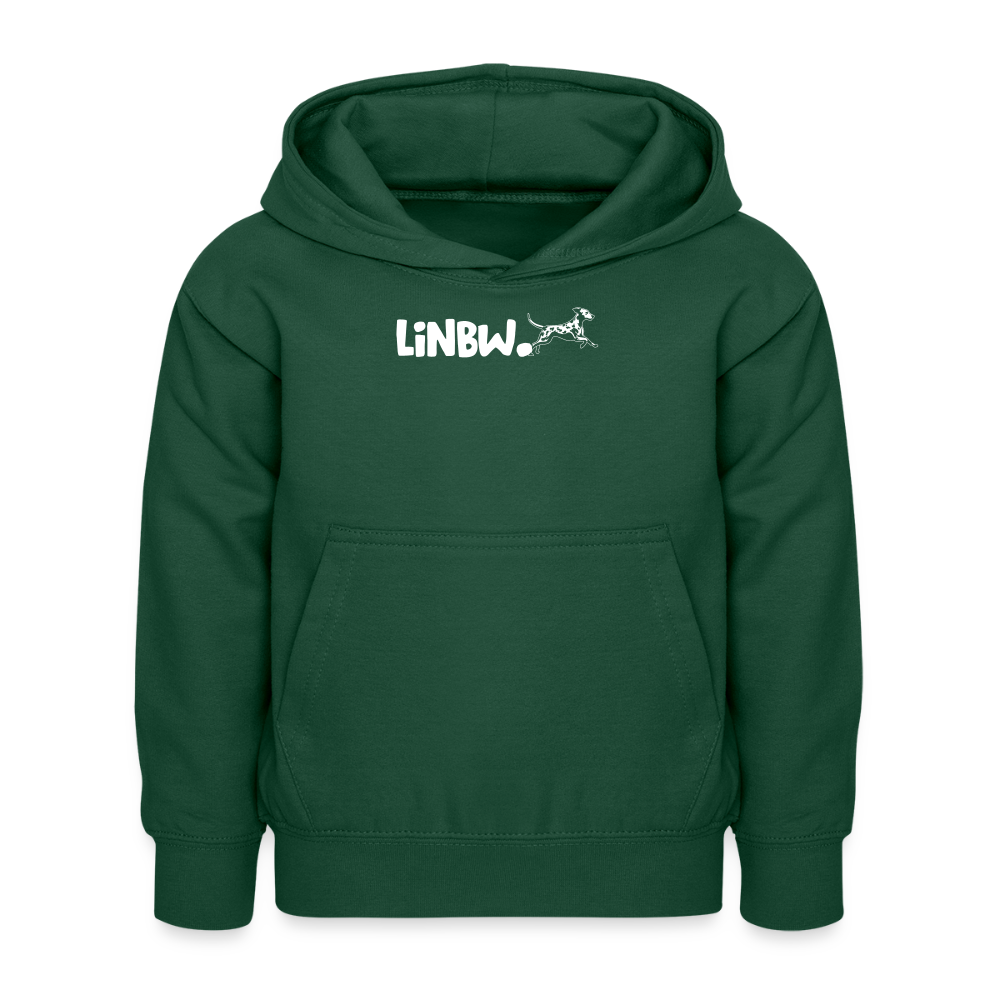 LiNBW. Kinder Hoodie Life is not just black and white - Flaschengrün