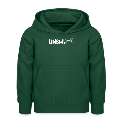 LiNBW. Kinder Hoodie Life is not just black and white - Flaschengrün