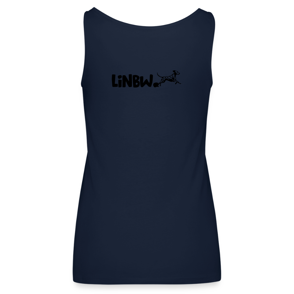 LiNBW. Frauen Tank-Top Life is not just black and white - Navy