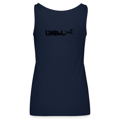 LiNBW. Frauen Tank-Top Life is not just black and white - Navy