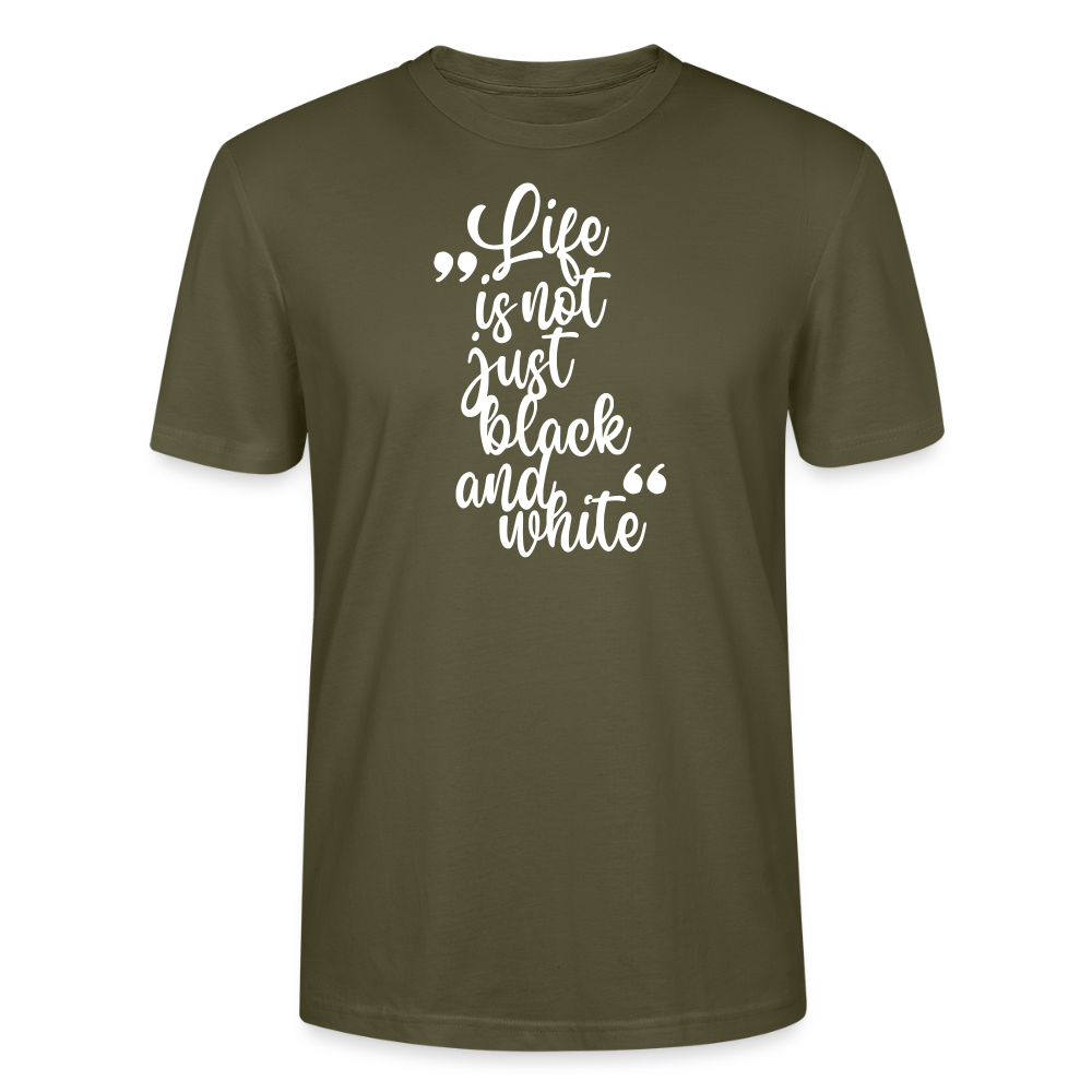 LiNBW. Männer T-Shirt Life is not just black and white - Khaki