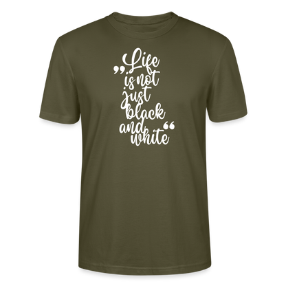 LiNBW. Männer T-Shirt Life is not just black and white - Khaki