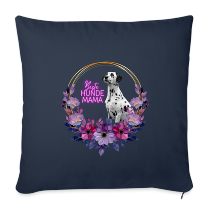 LiNBW. Kissen mit Füllung 45 x 45 cm Dalmatiner Beste Hundemama - Navy