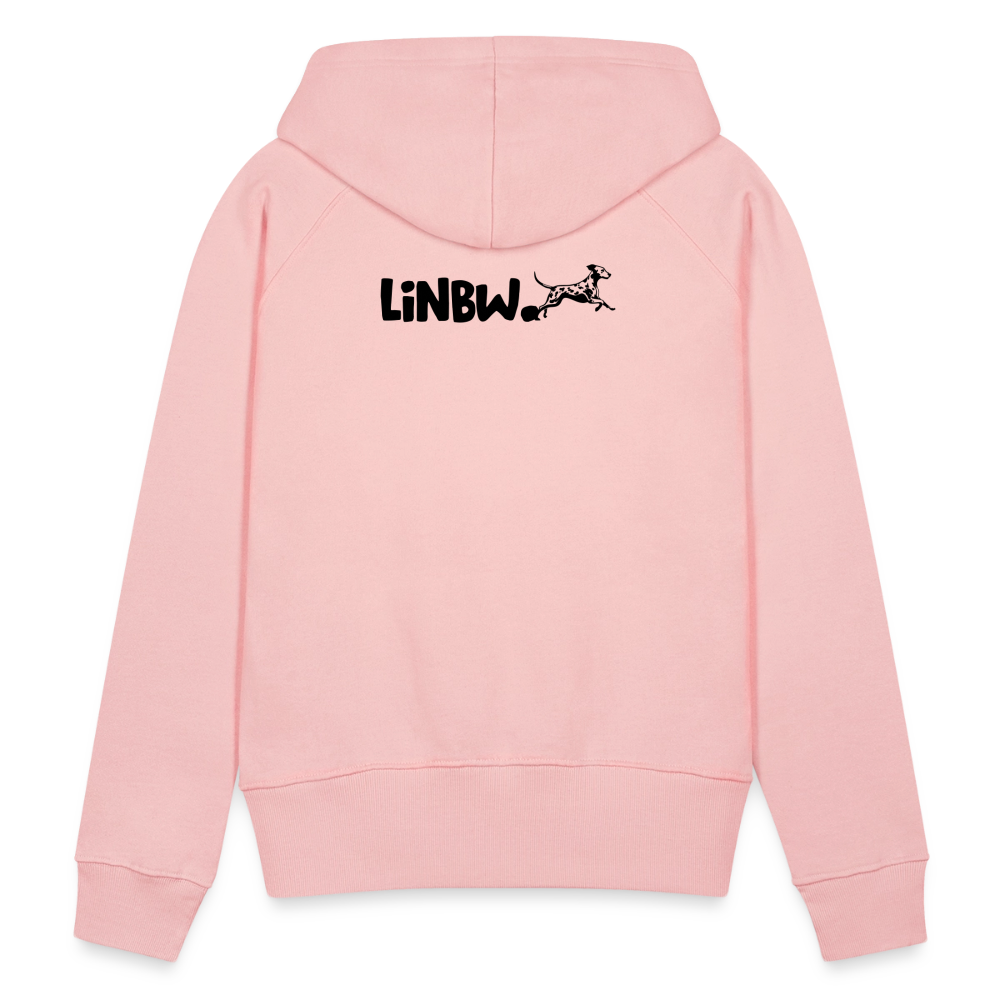 LiNBW. Frauen Hoodie Life is not just black and white - Kristallrosa