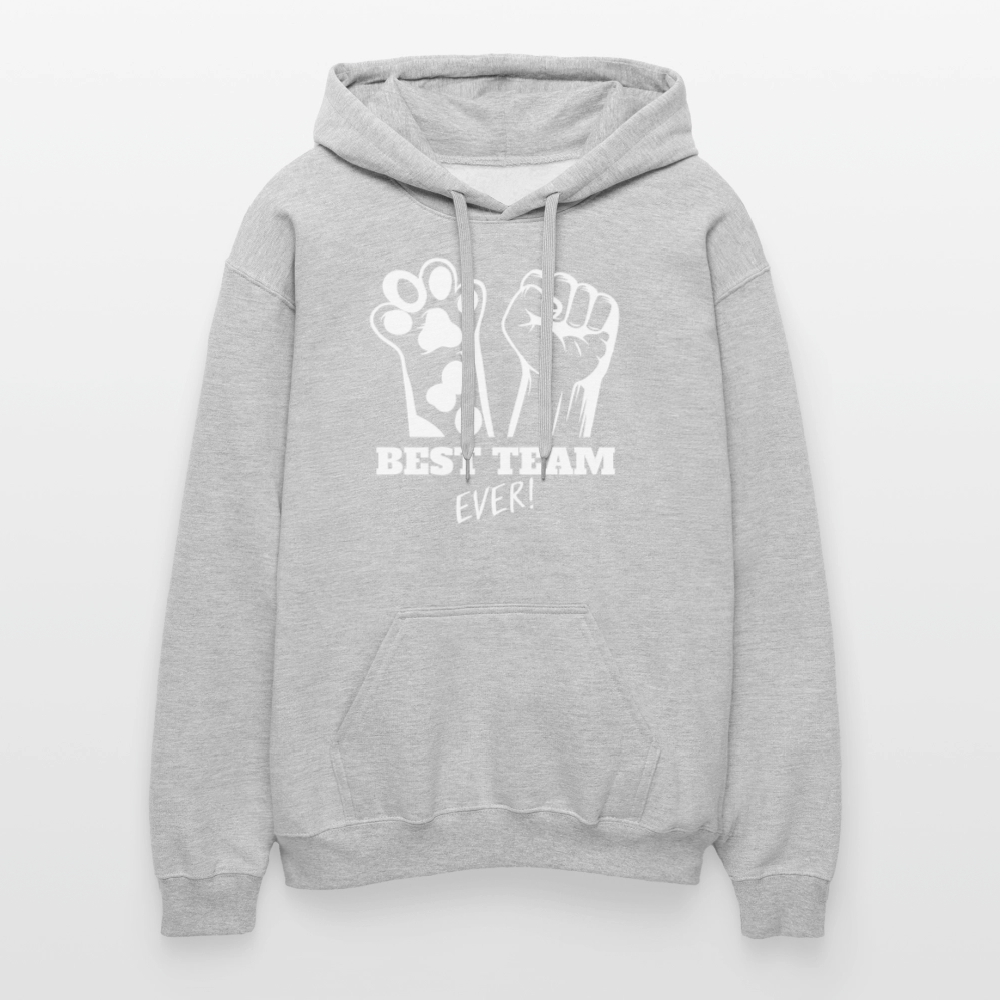 LiNBW. Männer & Frauen Hoodie Best Team Ever - Hellgrau meliert