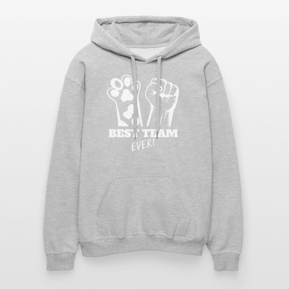LiNBW. Männer & Frauen Hoodie Best Team Ever - Hellgrau meliert