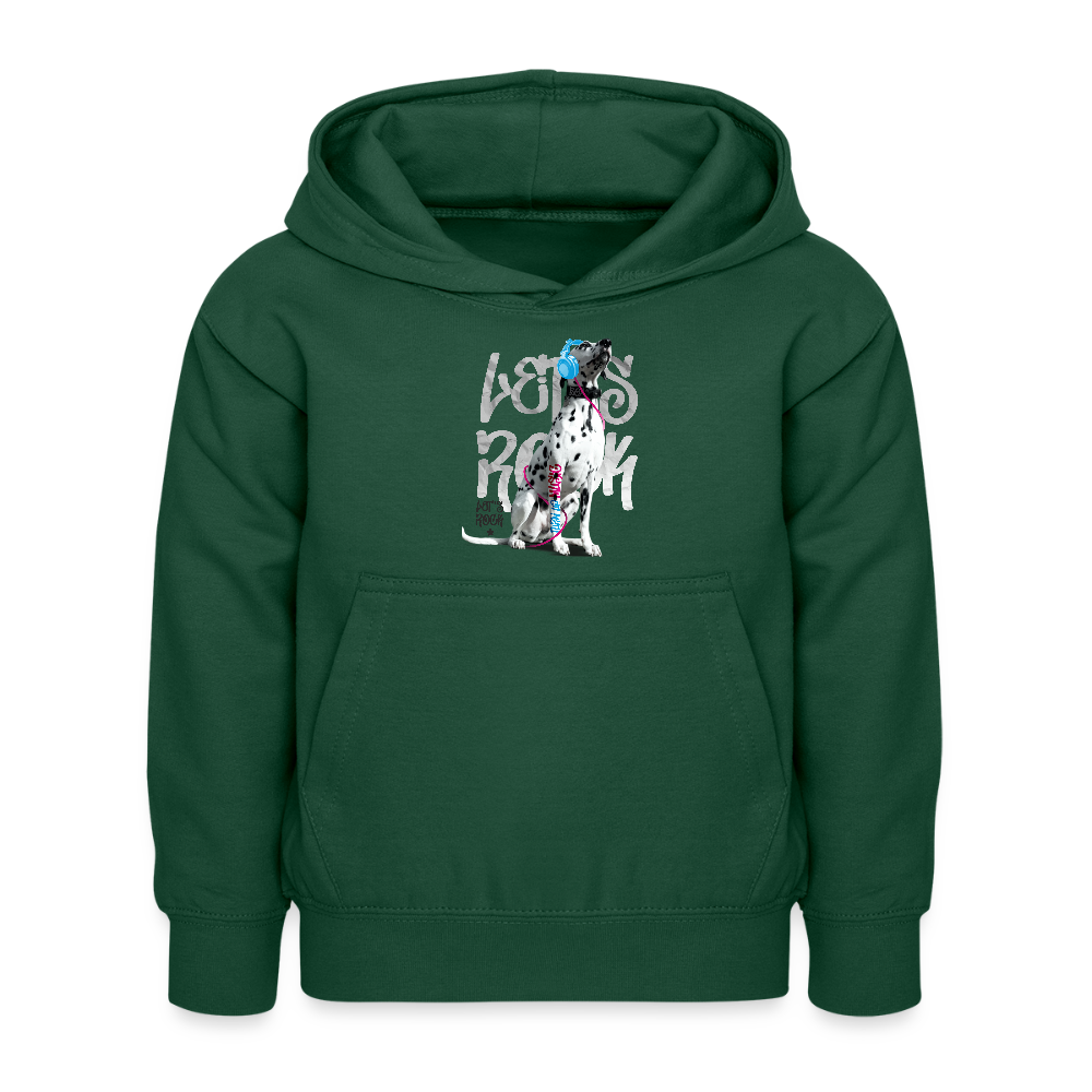 LiNBW. Kinder Hoodie Dalmatiner Let's Rock - Flaschengrün