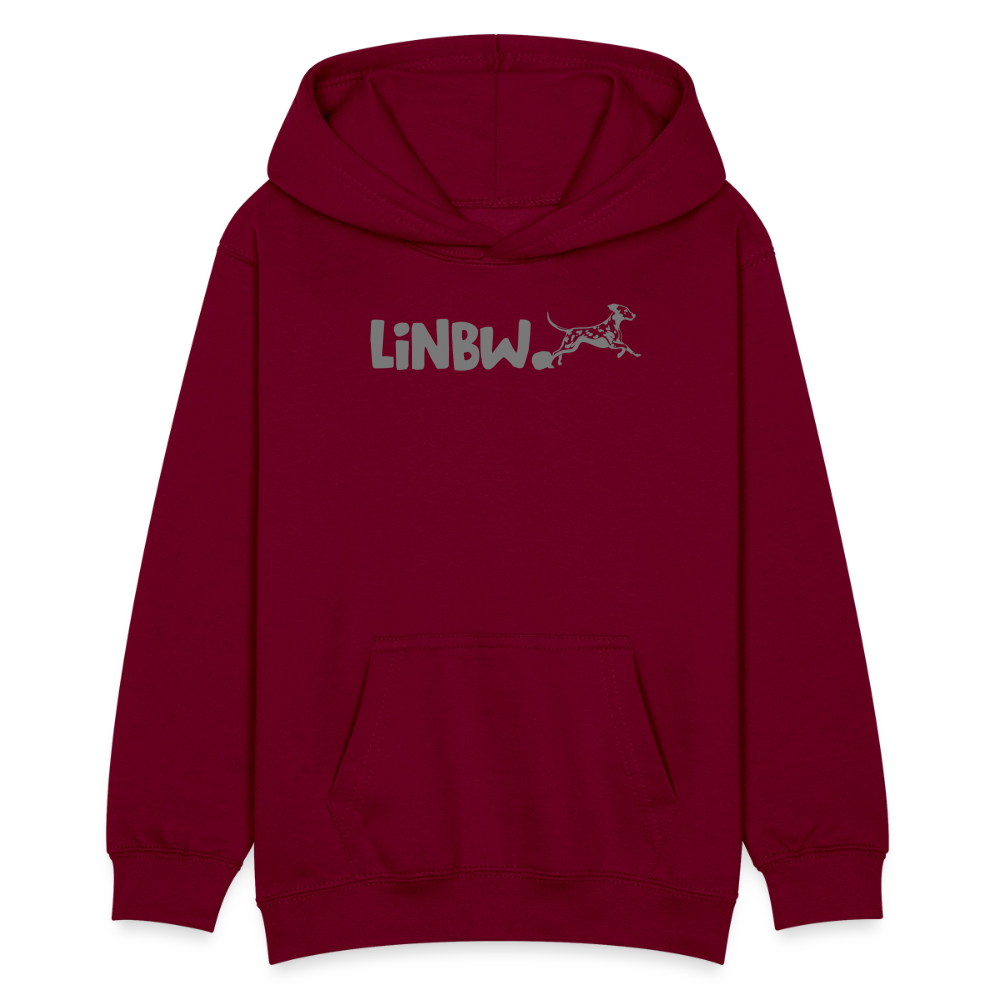 LiNBW. Teenager Hoodie Life is not just black and white - Bordeaux