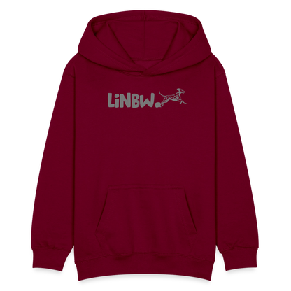 LiNBW. Teenager Hoodie Life is not just black and white - Bordeaux