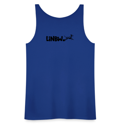LiNBW. Frauen Tank-Top Life is not just black and white - Königsblau