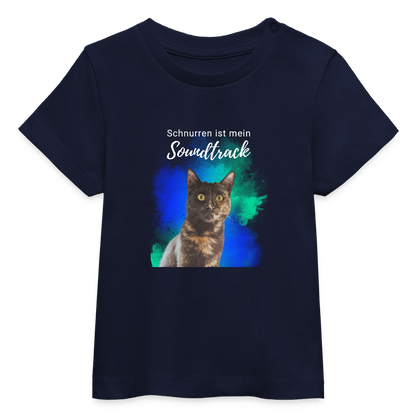 LiNBW. Baby T-Shirt Schnurren ist mein Soundtrack - Navy