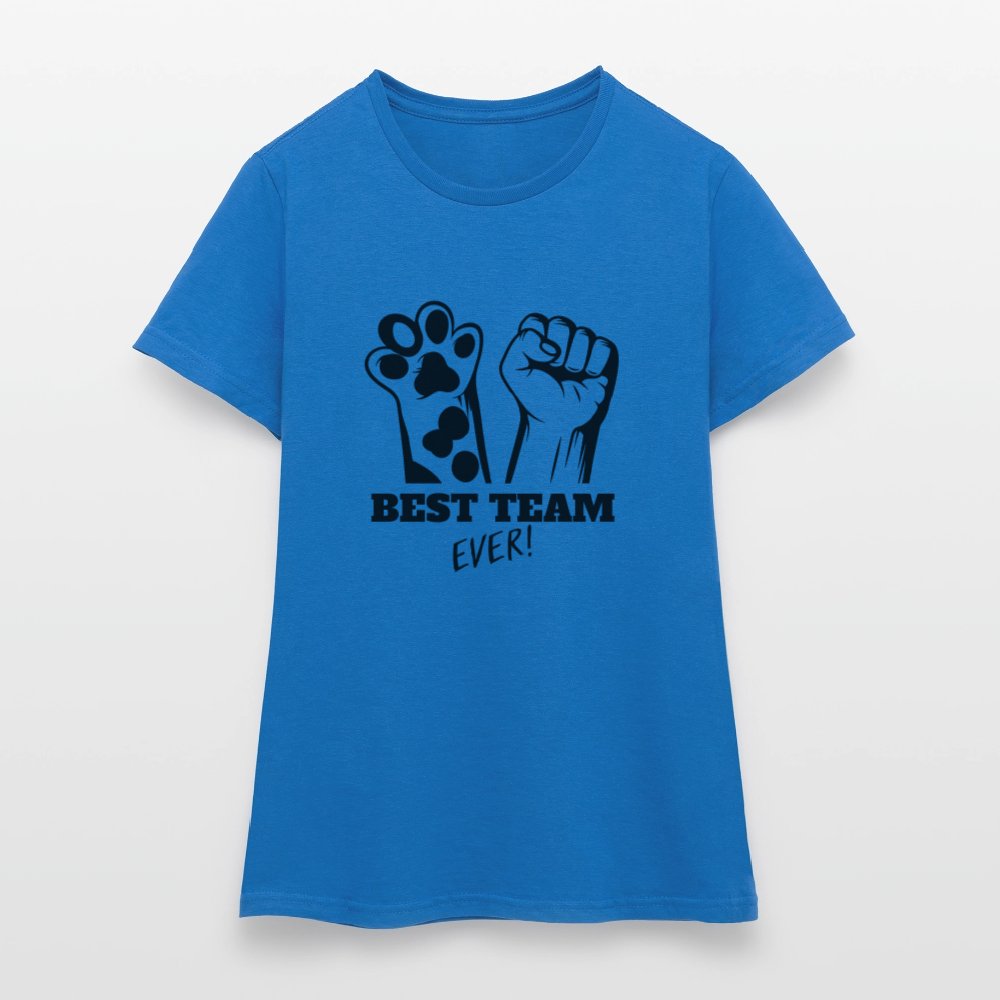 LiNBW. Frauen T-Shirt Best Team Ever - Royalblau