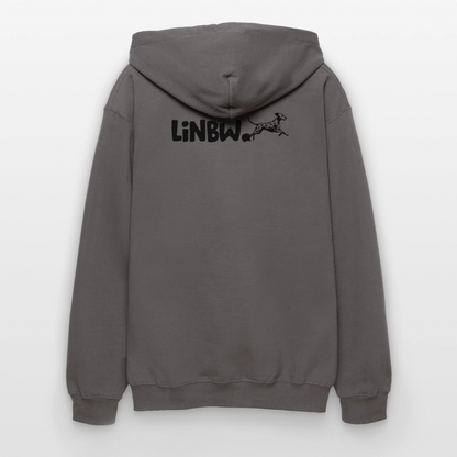 LiNBW. Männer & Frauen Hoodie Life is not just black and white - Dunkelgrau