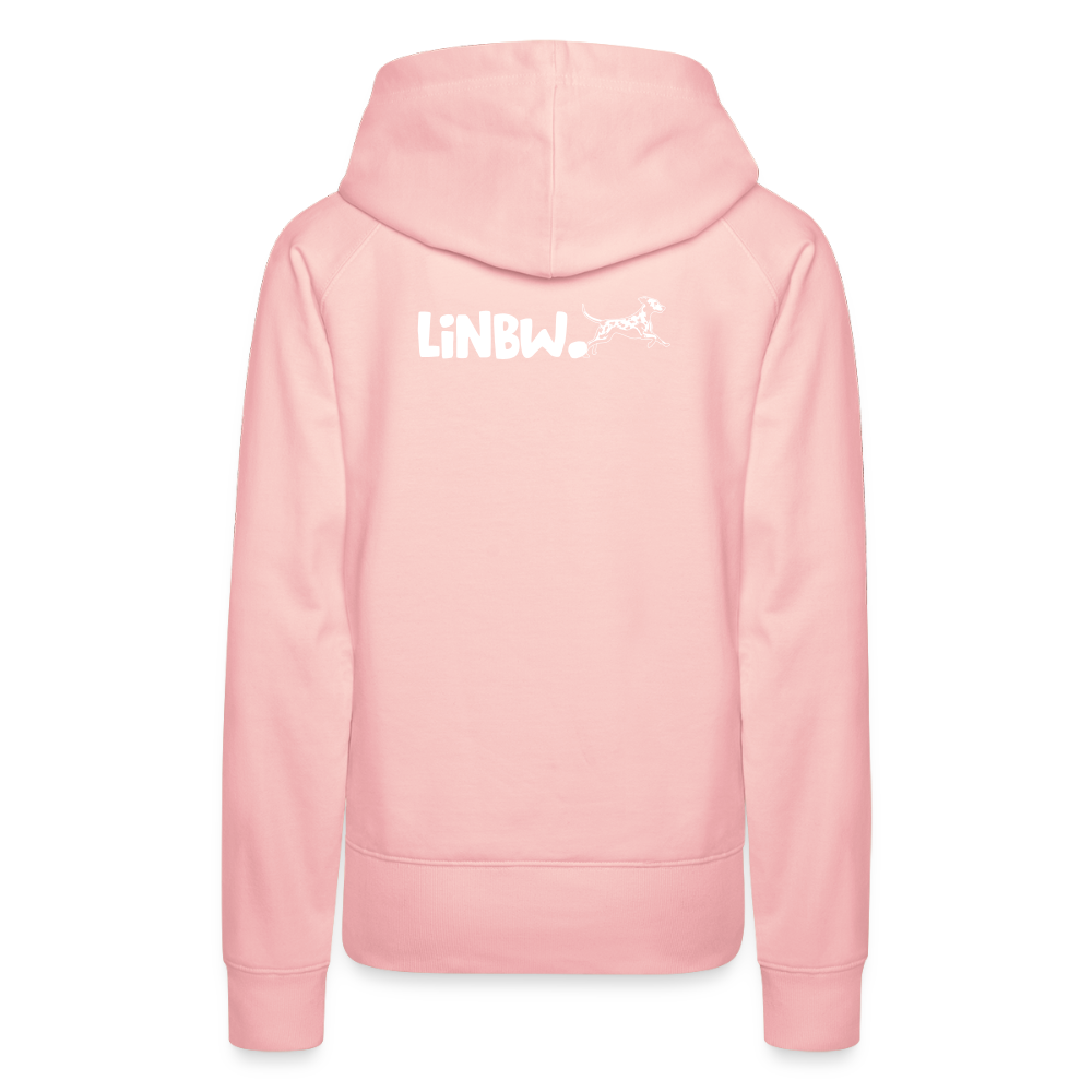 LiNBW. Frauen Hoodie Life is not just black and white - Kristallrosa