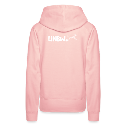LiNBW. Frauen Hoodie Life is not just black and white - Kristallrosa
