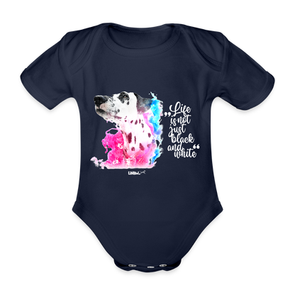 LiNBW. Body Kurzarm Dalmatiner Life is not just black and white - Dunkelnavy