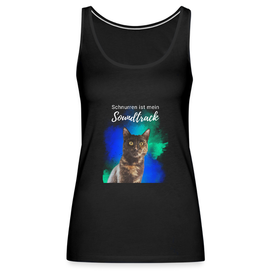LiNBW. Frauen Tank-Top Schnurren ist mein Soundtrack - Schwarz
