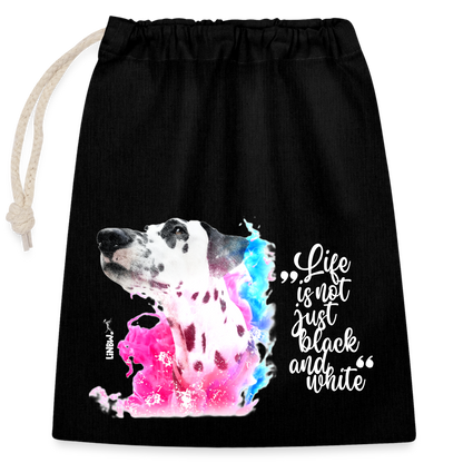 LiNBW. Baumwollbeutel Dalmatiner Life is not just black and white - Schwarz