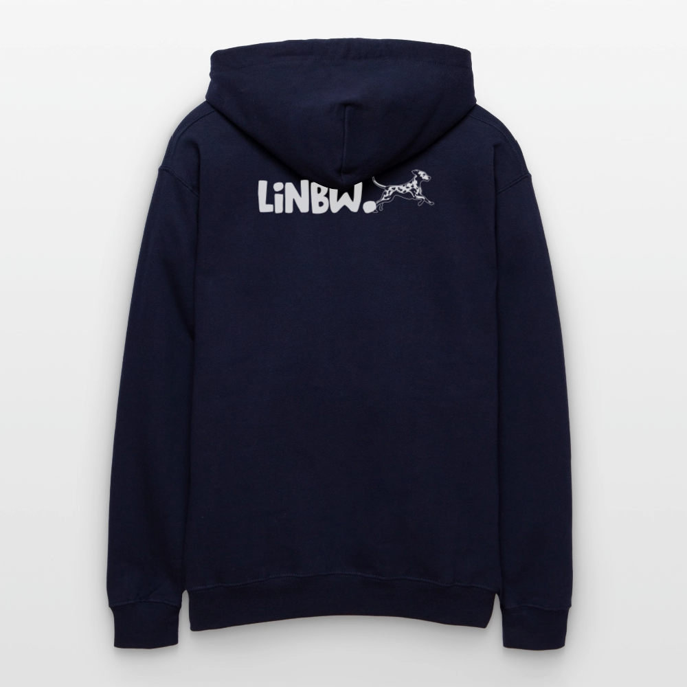LiNBW. Männer & Frauen Hoodie Life is not just black and white - Navy