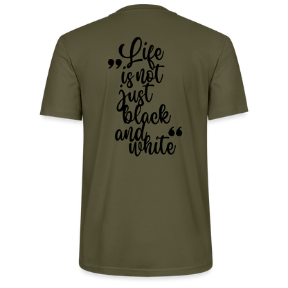 LiNBW. Männer T-Shirt Life is not just black and white - Khaki