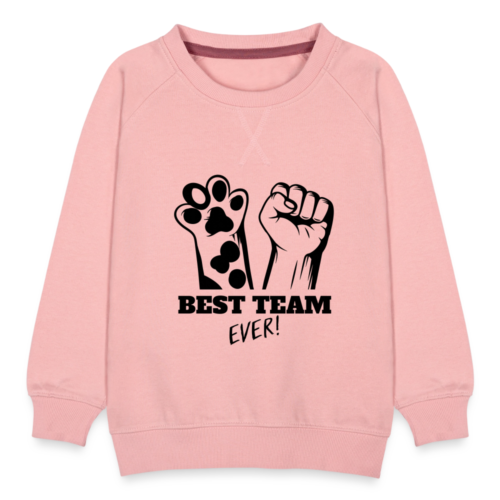 LiNBW. Kinder Pullover Best Team Ever - Kristallrosa