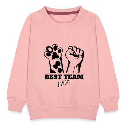 LiNBW. Kinder Pullover Best Team Ever - Kristallrosa