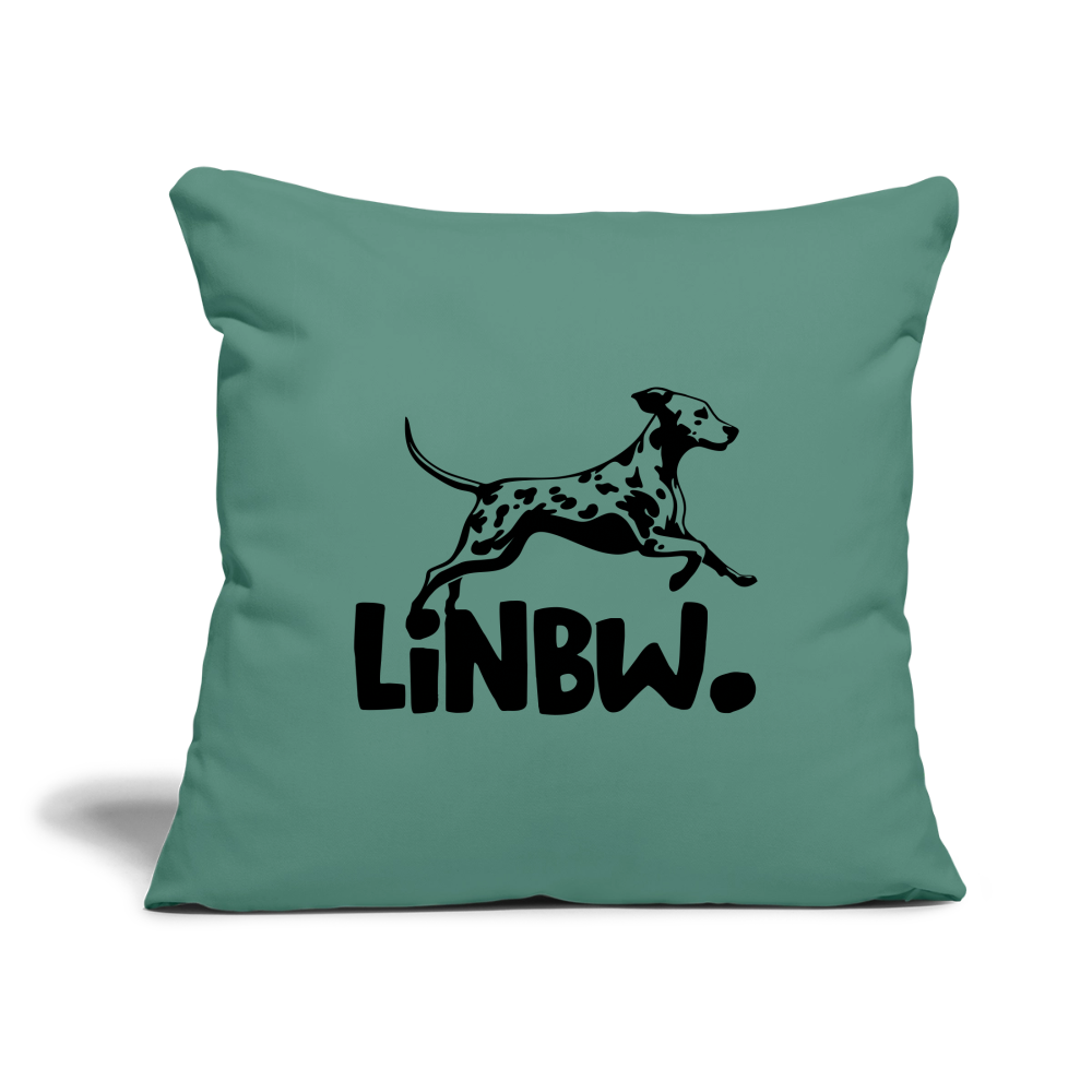 LiNBW. Kissen mit Füllung 45 x 45 cm - Tanngrün