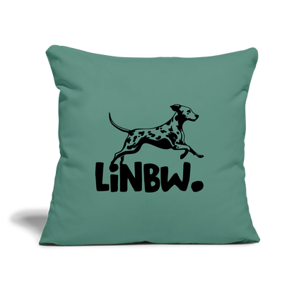 LiNBW. Kissen mit Füllung 45 x 45 cm - Tanngrün