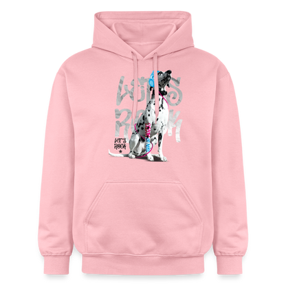 LiNBW. Männer & Frauen Hoodie Dalmatiner Let's Rock - Hellrosa