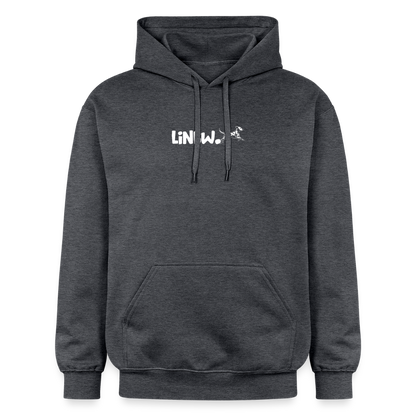 LiNBW. Männer & Frauen Hoodie Life is not just black and white - Dunkelgrau meliert