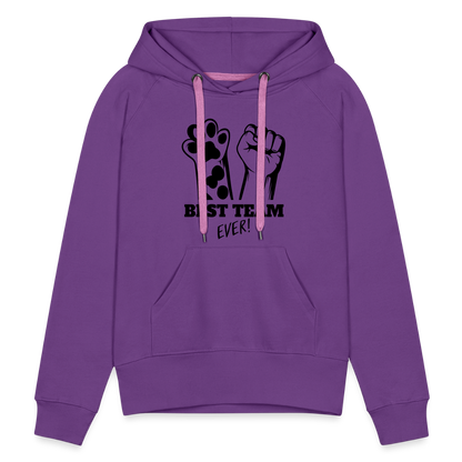 LiNBW.  Frauen Hoodie Best Team Ever - Purple