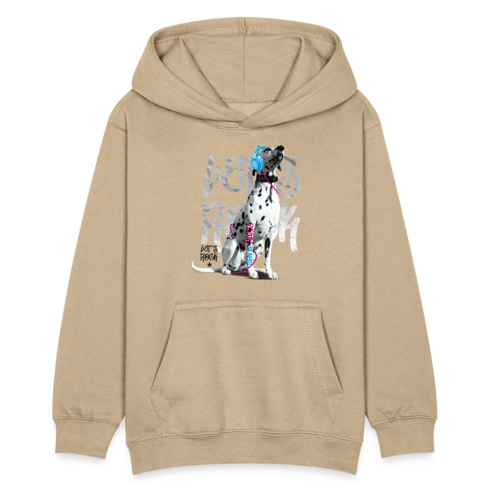 LiNBW. Teenager Hoodie Dalmatiner Let's Rock - Sand