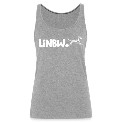 LiNBW. Frauen Tank-Top Life is not just black and white - Grau meliert
