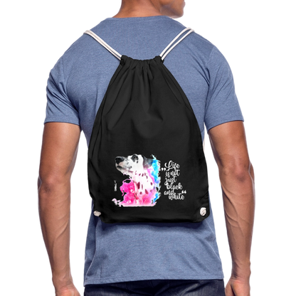 LiNBW. Turnbeutel Dalmatiner Life is not just black and white - Schwarz